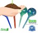 Aqua Plant Watering Globes - Automatic Self Watering Plant Glass Ball Bulbs - Indoor Or Outdoor Use - 4pc Large & 4pc Small   